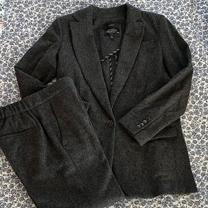 J. Crew charcoal wool suit